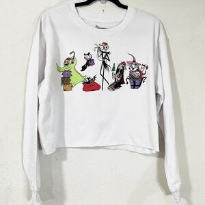 Disney The Nightmare Before Christmas Cropped Sweatshirt NWOT Size‎ XL